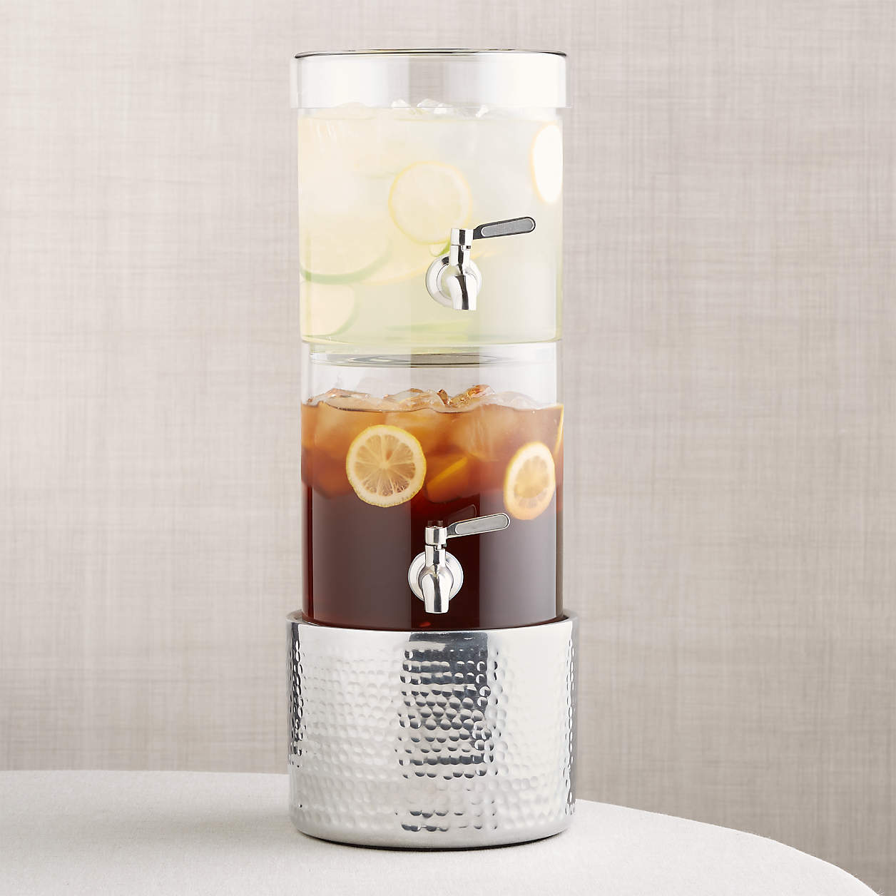 Stacking Drink Dispenser with Bash Stand
