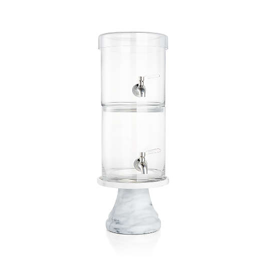 Stacking 2-Gallon Glass Cold Drink Dispenser with French Kitchen Stand