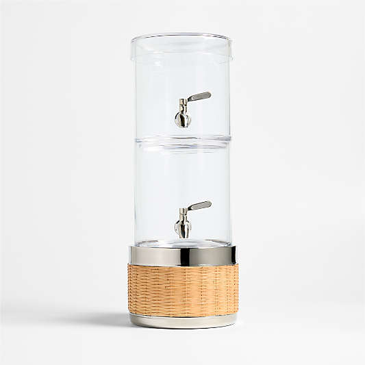 Stacking 2-Gallon Glass Cold Drink Dispenser with Amici Stand Set