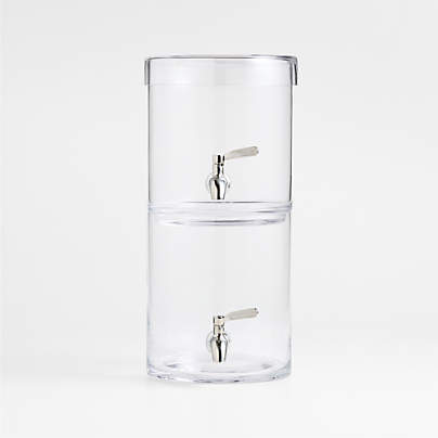 Stacking 2-Gallon Glass Cold Drink Dispenser