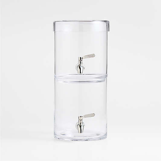 Stacking 2-Gallon Glass Cold Drink Dispenser