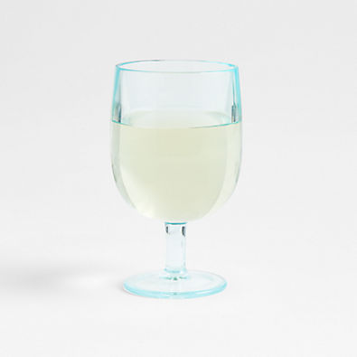 View Stacking Aqua Acrylic Wine Glass details
