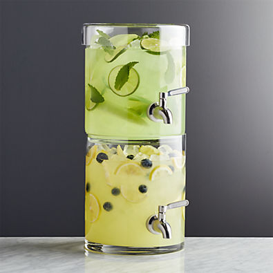 View Stacking 2-Gallon Glass Cold Drink Dispenser details