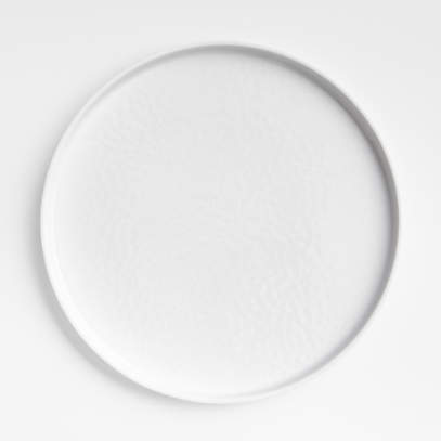 Stacks White Melamine Dinner Plate, White Round Melamine Dinner Plates