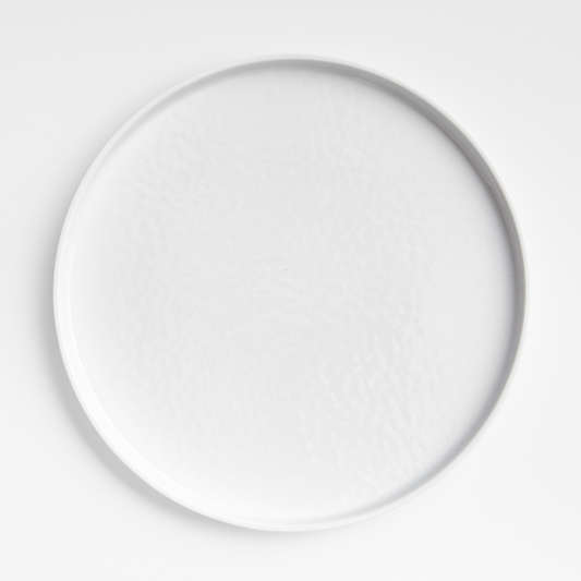 Stacks White Melamine Dinner Plate