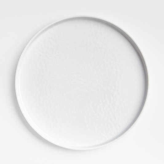 Stacks White Outdoor Melamine Dinner Plate