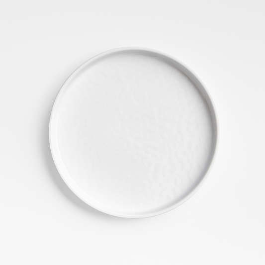 Stacks White Outdoor Melamine Salad Plate