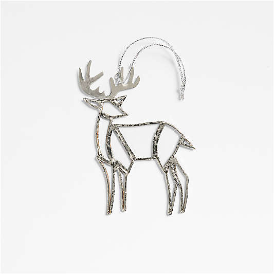 Stained Glass Deer Christmas Tree Ornament