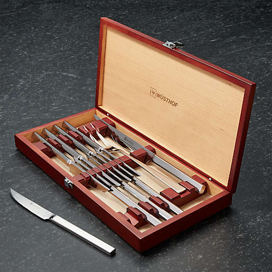 Wüsthof ® Stainless 10-Piece Steak and Carving Knives Set