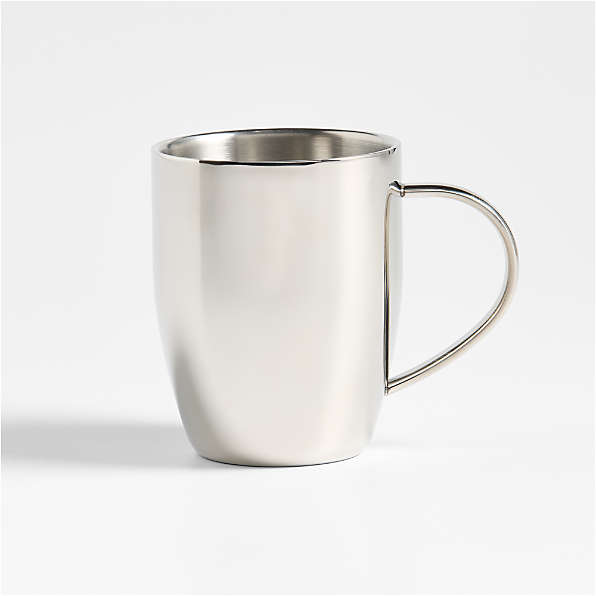 Stainless Steel Coffee Mugs: Metal Mugs & Cups | Crate & Barrel