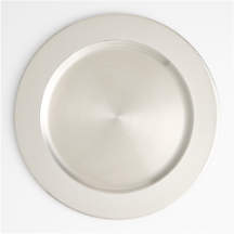 Stainless Steel Charger Plate + Reviews | Crate & Barrel