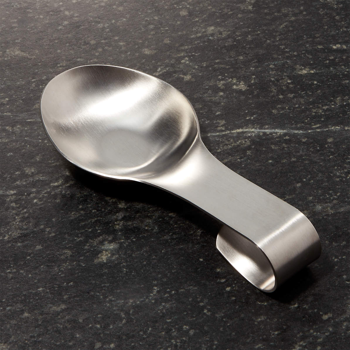 Spoon Rest Silver Metal Kitchen Utensil Holder USA Seller