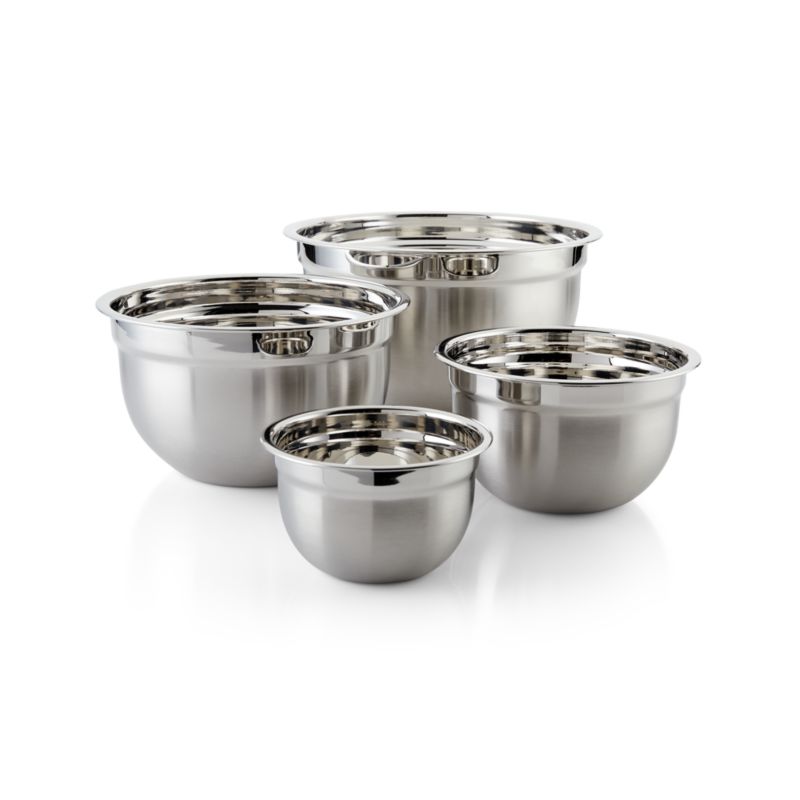 4-Piece Stainless Steel Bowls - image 1 of 3