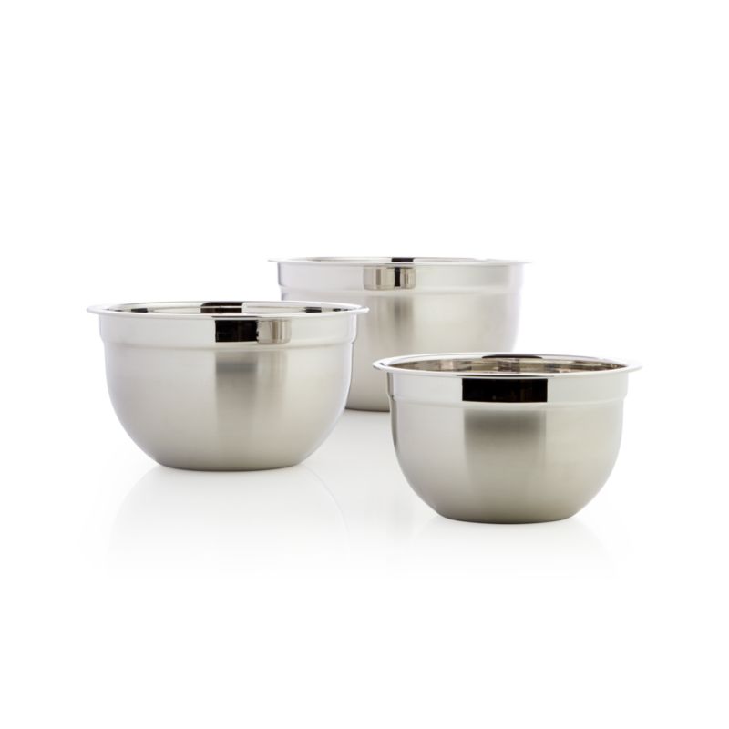 Stainless Steel Bowls, Set of 3 - image 1 of 3