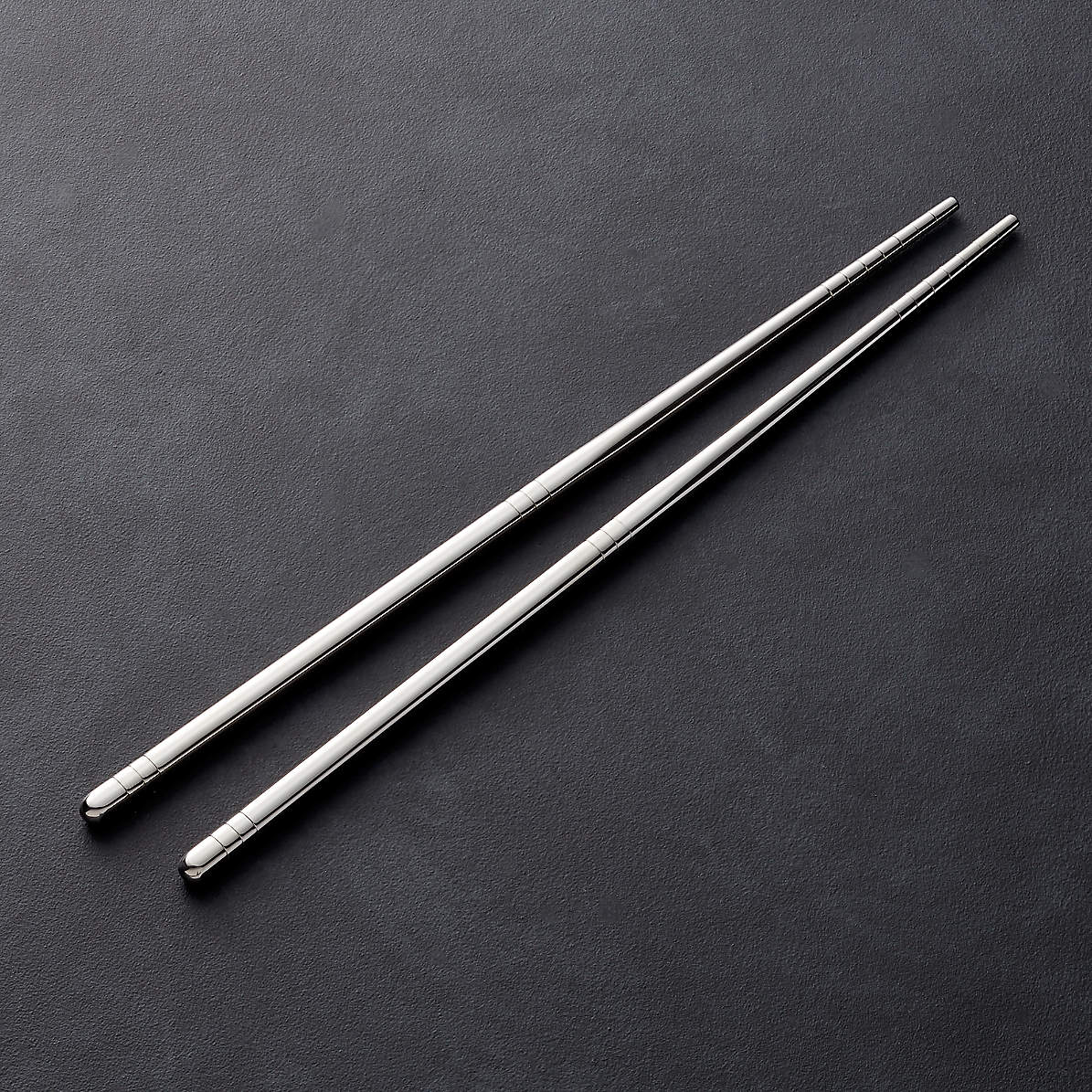 5 Pairs 10 Pcs High Quality Tapered Silver Stainless Steel Chopsticks 