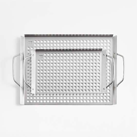 Stainless Steel Grill Grids, Set of 2