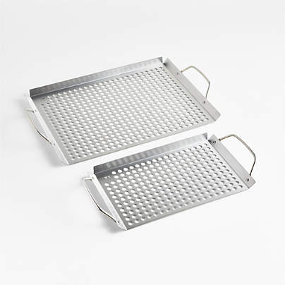 Stainless Steel Grill Grids, Set of 2