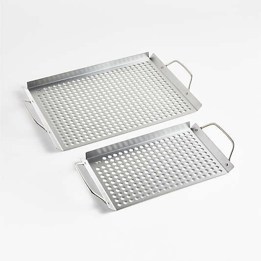 Stainless Steel Grill Grids, Set of 2