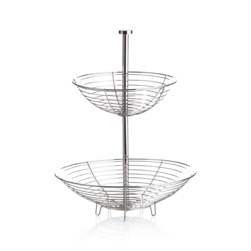 Carter Stainless 2-Tier Fruit Basket - image 7 of 8