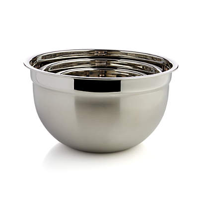 Cuisinart Set of 3 Stainless Steel Mixing Bowls with Lids  Stainless steel  mixing bowls, Steel mixing bowls, Mixing bowls