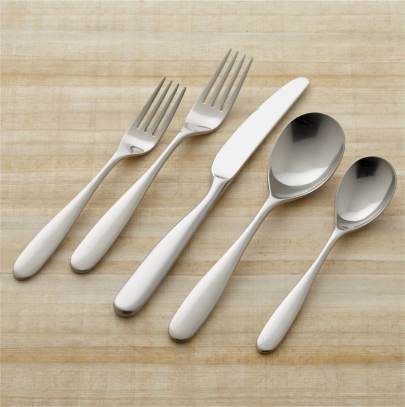 Stanton Satin 20-Piece Flatware Set by Robert Welch + Reviews | Crate ...