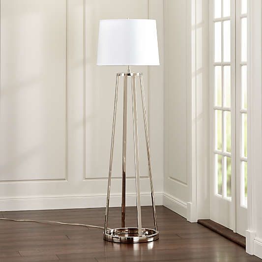 Stanza Nickel Floor Lamp