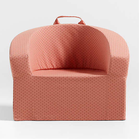 Large Pink Star Kids Lounge Barrel Chair