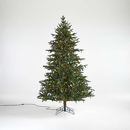 Potted Holiday Star Fir Tree White LED, Large 7.5'