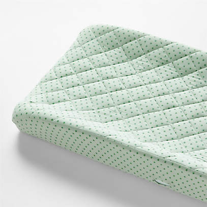 Green Star Organic Cotton Heathered Jersey Baby Changing Pad Cover