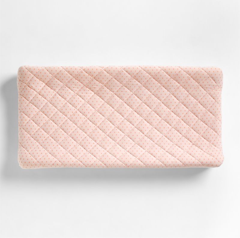 Baby's First Pink Star Organic Jersey Baby Changing Pad Cover - image 3 of 4