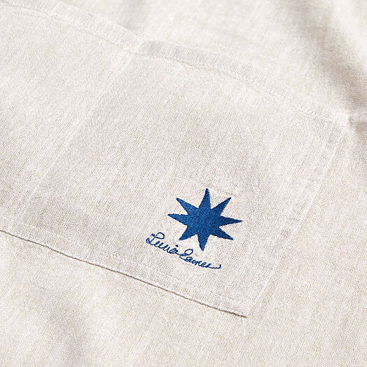 Sunburst Natural Chambray Apron with Pocket by Lucia Eames