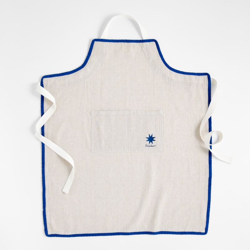 Sunburst Natural Chambray Apron with Pocket by Lucia Eames - image 0 of 5