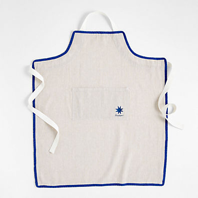 View Sunburst Natural Chambray Apron with Pocket by Lucia Eames details
