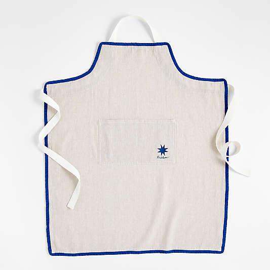 Sunburst Natural Chambray Apron with Pocket by Lucia Eames