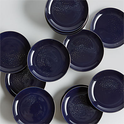 View Starry Night Appetizer Plates with Stand details