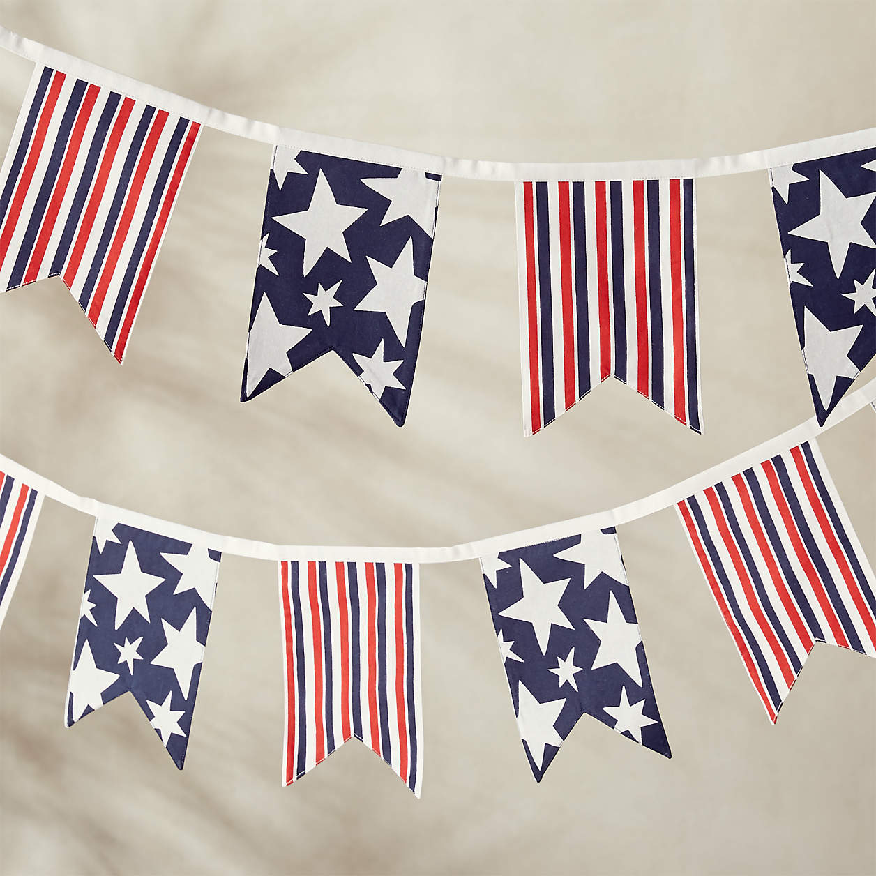 Stars and Stripes Pennant Banner + Reviews | Crate & Barrel