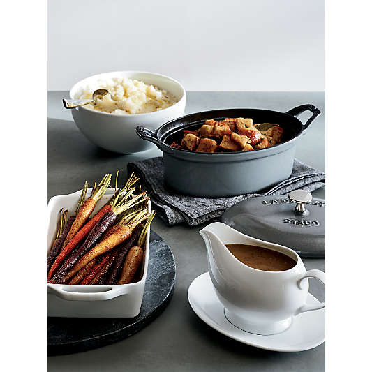 Aspen Porcelain Gravy Boat with Saucer