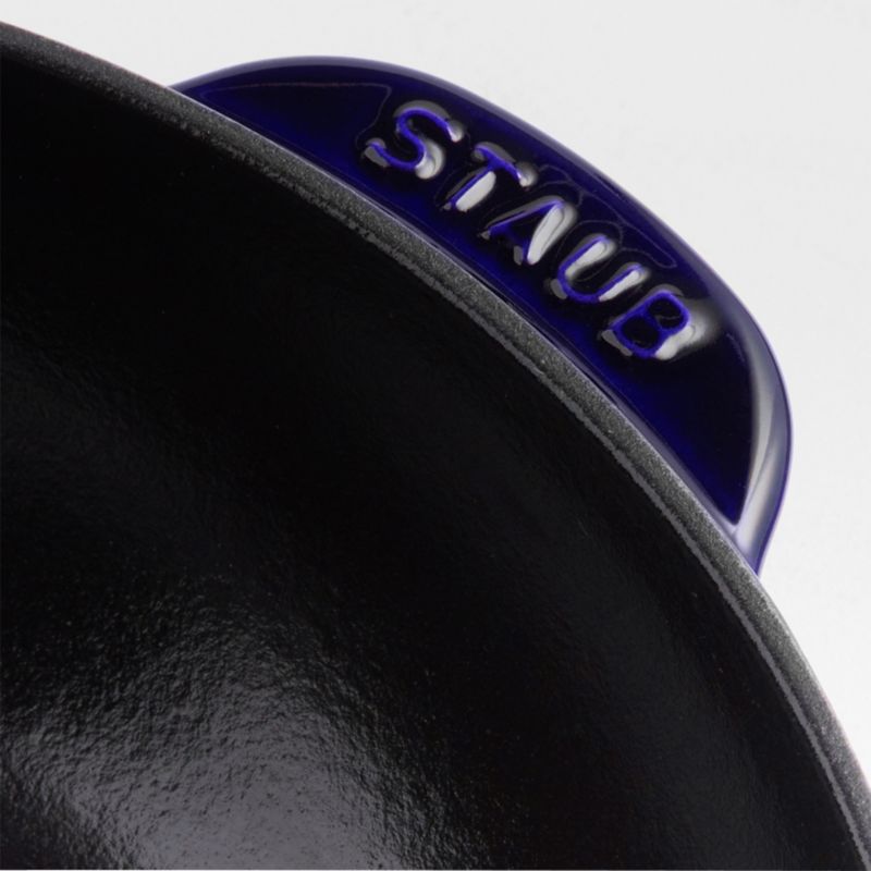 Staub 10" Dark Blue Daily Pan + Reviews | Crate & Barrel