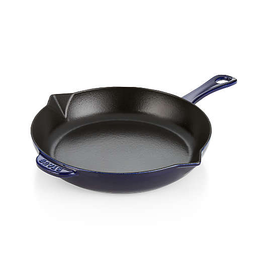 Staub ® 10" Dark Blue Enameled Cast Iron Fry Pan