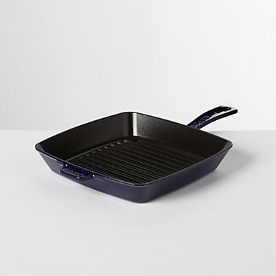 View Staub ® Dark Blue 10" Square Grill Pan details