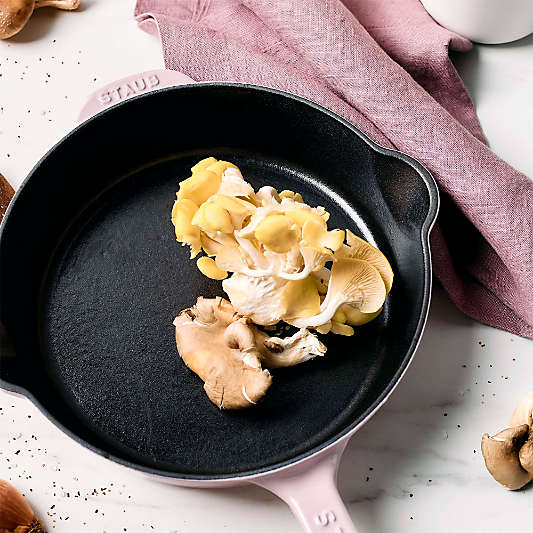 Staub ® 11" Peony Enameled Cast Iron Traditional Deep Skillet