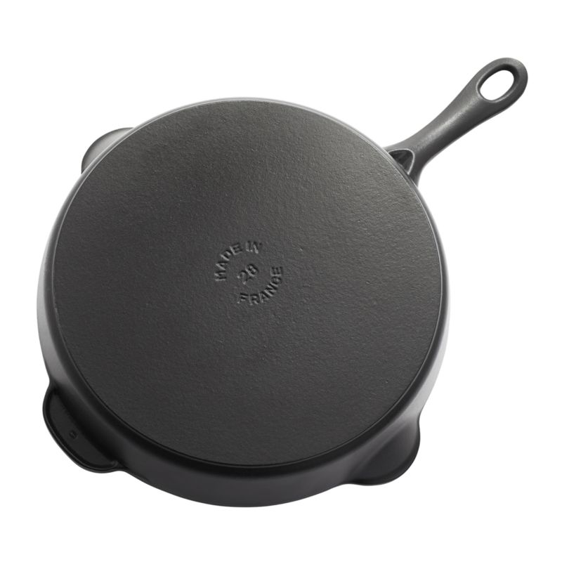 Staub ® 11" Matte Black Enameled Cast Iron Traditional Deep Skillet