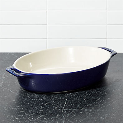 View Staub ® Dark Blue Oval Baker details