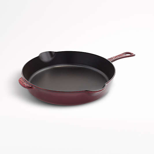 Staub ® 11" Grenadine Enameled Cast Iron Traditional Deep Skillet