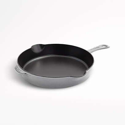 Staub Cast Iron Cocotte and Fry Pan Set in Graphite Grey