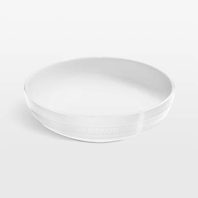 Staub 11.5" White Stoneware Shallow Serving Bowl