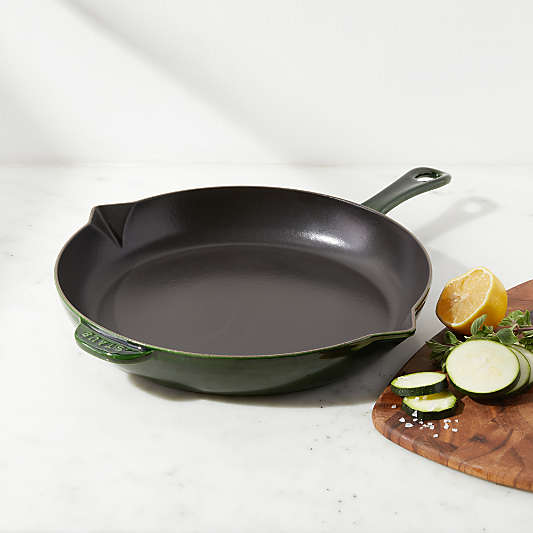 Staub ® 12" Basil Enameled Cast Iron Fry Pan