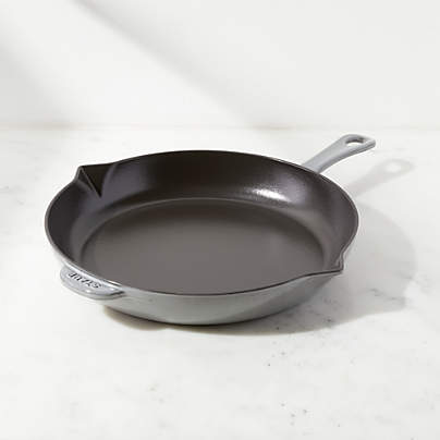 Staub ® 12" Graphite Grey Enameled Cast Iron Fry Pan