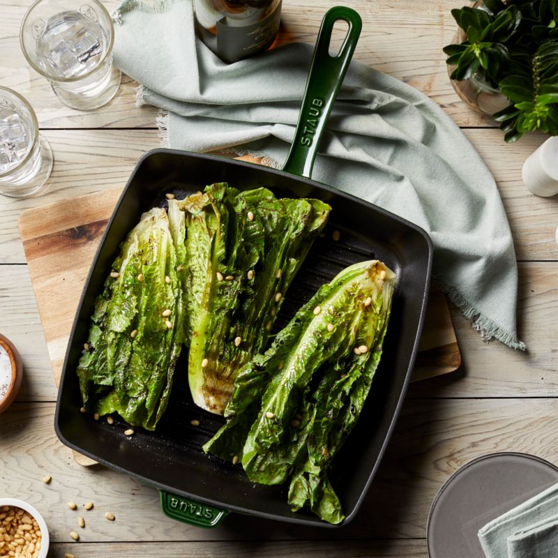 Staub 12" Basil Enameled Cast Iron Square Grill Pan - image 1 of 5