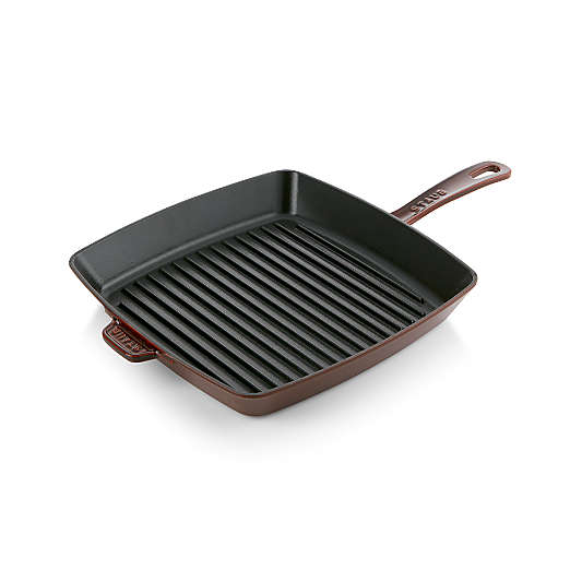 Staub ® 12" Grenadine Enameled Cast Iron Square Grill Pan